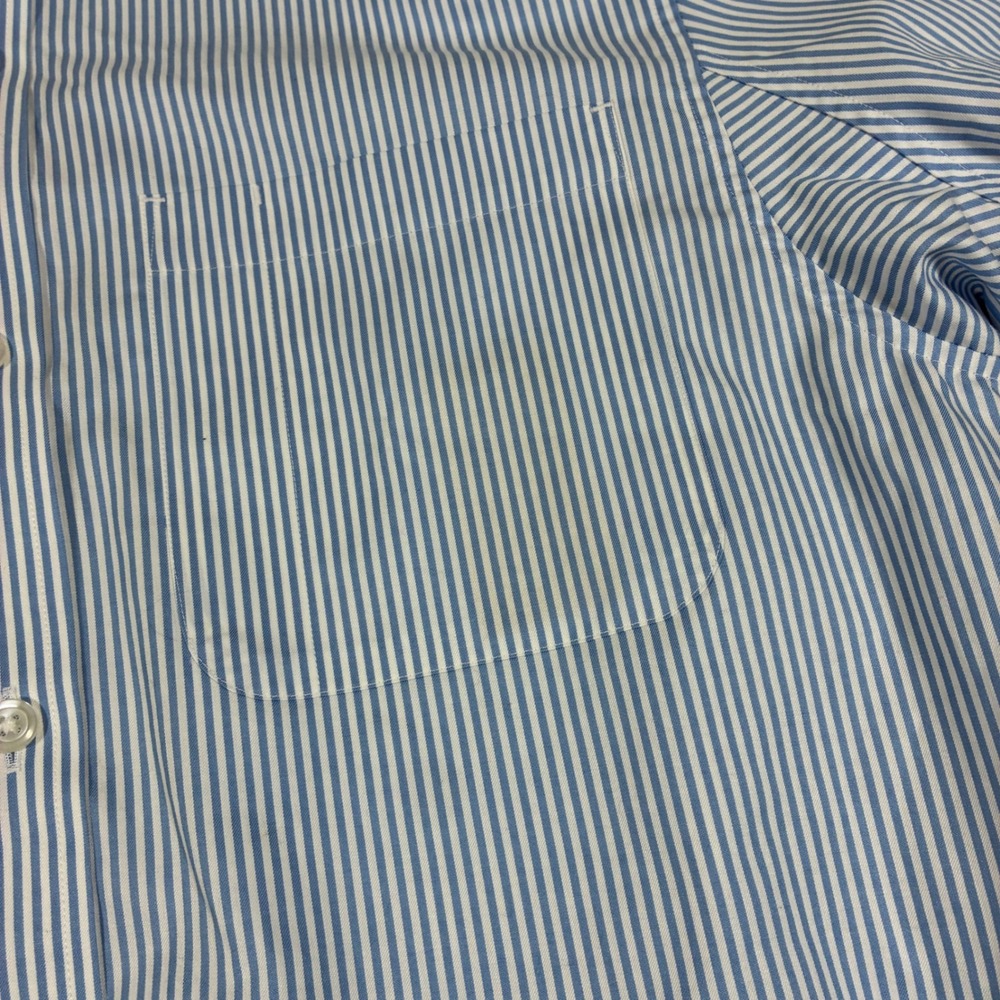 Duluth Mens Wrinklefighter Button Down Shirt Size L Tall Striped Cotton - Picture 5 of 7